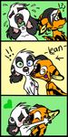  &hearts; blush couple crying cute female heterochromia holly_massey kaku lemur love male tears tongue zeriara_(character) 