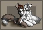  &dagger; arctic_fox blue_eyes breast_grab breasts canine collar couple cross duo eye_contact female fingering fox grope hair harley hindpaw isumei kneeling lesbian looking_at_each_other mammal masturbation mxgurl89 nipples nude paws piercing tongue 