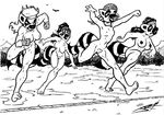  competition female ftw group joe_rosales lemur lemuria line_up nude olympics race racing ringtailed_lemur winner 