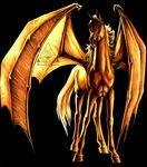  bat_wings equine feral hooves horse raven_s_lore solo wings 