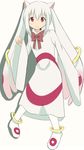  :3 absurdres animal_ears anklet bad_id bad_pixiv_id bow cat_ears highres jewelry kyubey mahou_shoujo_madoka_magica momoi_(sadfg) personification red_eyes solo white_hair 