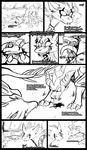  blood comic cynder demon dragon fight hi_res kayla-na mel_the_hybrid monochrome spyro_the_dragon video_games violence 