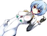  ayanami_rei bad_id bad_pixiv_id banned_artist blue_hair bodysuit breasts cameltoe covered_nipples neon_genesis_evangelion plugsuit red_eyes shikano_sumiaki short_hair skin_tight small_breasts solo white_bodysuit 