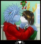  &hearts; couple dan_bluestone gay hair male mistletoe panda porcupine rodent 