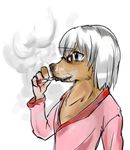  glasses smoking solo tagme unknown_artist 