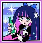  alcohol beer lowres meltup panty_&amp;_stocking_with_garterbelt pink solo stocking_(psg) 