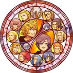  6+boys axel_(kingdom_hearts) bad_id bad_pixiv_id banana_gyuunyuu beard black_coat_(kingdom_hearts) black_hair blonde_hair blue_eyes blue_hair brown_hair dark_skin demyx earrings eyepatch facial_hair green_eyes grey_hair hair_over_one_eye highres jewelry kingdom_hearts kingdom_hearts_358/2_days larxene lexaeus luxord marluxia multiple_boys multiple_girls organization_xiii pink_hair pointy_ears ponytail purple_eyes red_hair roxas saix scar vexen white_hair xaldin xemnas xigbar xion_(kingdom_hearts) yellow_eyes zexion 