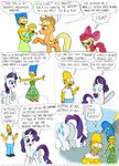  blush butt comic crossover cutie_mark dress english_text equine female feral friendship_is_magic horn horse humor mammal my_little_pony nothing_at_all.. plot pony rarity rarity_(mlp) stupid_sexy text the_simpsons the_simpsonswat timothy_fay twilight_sparkle_(mlp) unicorn 