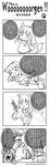  2girls 4koma :&lt; angry animal_ears apple barefoot blush blush_stickers chibi chinese closed_eyes comic crossed_arms crossover dotted_line dress eating empty_eyes fang flat_chest food fourth_wall fruit genderswap greyscale highres holo loken long_hair monochrome monster_girl multiple_girls nefarian no_nose personification rat short_hair smile spice_and_wolf tail tears tentacles translation_request warcraft wolf_ears wolf_tail worgen world_of_warcraft yogg-saron 