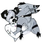  &hearts; emo female holding holly_massey hug kaku lemur love male sadness zeriara_(character) 
