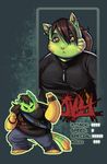  cat chubby cute feline female fighter_cards ivybeth morbidly_obese piercing solo 