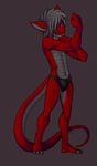  claws dee dragon lithe male pose redd reptile scalie skimpy solo tail 