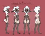  birchly bovid breasts caprine female fluttershythekind jewene_the_ewe mammal model_sheet nipples nude pussy sheep smile solo wool 