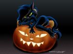  black_cat breasts butt cat clawing darke_katt eric_schwartz feline female furafterdark halloween pumpkin solo 