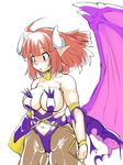 breasts chubby horns huge_breasts la_pucelle large_breasts long_hair maou_prier parumezan plump wings 