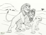  anal bisexual disney feline feral kiara kovu lion mirri simba the_lion_king threesome 