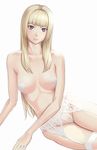  blonde_hair garter_belt highres lili_(tekken) long_hair panties pasties purple_eyes solo tekken tetsuo_(tetuo1129) thighhighs underwear 