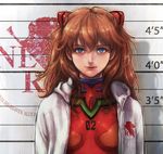  blue_eyes boyaking brown_hair english face jacket lips long_hair neon_genesis_evangelion nerv number orange_hair plugsuit solo souryuu_asuka_langley upper_body 