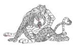  blush feline fellatio gay leopard male mammal oral oral_sex penis plain_background sex tiger white_background 