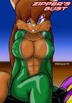  big_breasts breasts cat cleavage feline female greycat_rademenes jumpsuit 