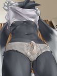  bulge klonoa male peeking shaolin_bones shirt_lift solo trace underwear undressing 