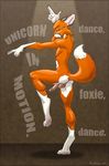  anus canine dancing fox invalid_tag looking_at_viewer male nude penis sneakerfox solo tail 