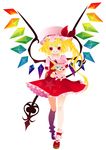  ascot bad_id bad_pixiv_id blonde_hair character_doll doll flandre_scarlet gureko-mi hat long_hair red_eyes remilia_scarlet side_ponytail solo star touhou wings 