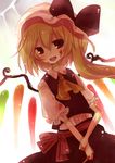  bad_id bad_pixiv_id blonde_hair blood flandre_scarlet kusada_souta red_eyes side_ponytail solo touhou wings 