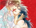  2boys gemini_kanon multiple_boys saint_seiya wyvern_rhadamanthys yamada_(artist) yaoi 