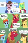  blue_eyes brown_hair caramel_(mlp) comic english_text equine female feral friendship_is_magic gay green_eyes hair horse innuendo lesbian male mammal multi-colored_hair my_little_pony news orange_hair pink_eyes pony rainbow_dash_(mlp) rainbow_hair text unknown_artist 