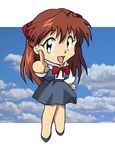  chibi finger_raised index_finger_raised lowres neon_genesis_evangelion raised_finger sky soryu_asuka_langley souryuu_asuka_langley 