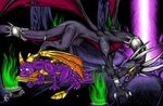  cynder dark-asin dragon female feral hi_res male scalie spyro spyro_the_dragon wings 