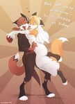  &hearts; blonde_hair brown_hair buke canine female fox hair male open_mouth standing straight suit tongue twinkle-sez vixen wedding_dress 