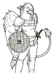  armor avian beak fighter gryphon shield sword weapon 