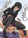  anal anal_fingering black_hair black_legwear blush brother_and_sister brown_eyes censored chifuyu_orimura crispina cross_section cum fingering girl_on_top ichika_orimura incest infinite_stratos kouenji orimura_chifuyu orimura_ichika pantyhose prostate_massage prostate_milking sex siblings translation_request x-ray 
