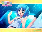  blue_eyes blue_hair kobuichi muririn rindou_ruri short_hair tenshinranman water 