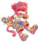  cat cute feline fursona jeacn male maomao skateboard solo 