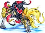  akatsuki canine deidara naruto pearleden solo unusual_coloring wolf 
