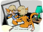  cat clarisse eric_schwartz feline female mirror 