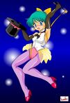  80&#039;s 80's 80s green_hair magical_emi magical_girl magician mahou_no_star_magical_emi oldschool short_hair 