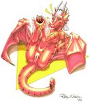  dragon female nude pussy quelyntr red robbye_nicholson scalie solo wings 