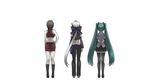  caffein hatsune_miku meiko vocaloid yowane_haku 