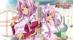  2girls apron blue_eyes koihime_musou long_hair possible_duplicate purple_hair sonken sonshoukou tagme_(artist) 