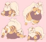  arcanine belly matuska nintendo overweight pok&eacute;mon pok&eacute;mon_(species) video_games 