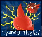  dragon fat female javanshir pom red scalie solo thighs thunder_thighs wide_hips 