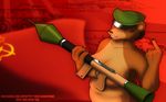  bear big_breasts breasts chubby female in_soviet_russia military natasha nude rocket rpg russia soviet spotty_the_cheetah wallpaper weapon ☭ 