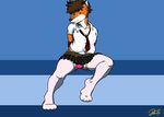  bulge canine crossdressing fox male neoneon panties skirt solo stockings underwear upskirt 