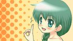  awa braid green_eyes green_hair hidamari_sketch lowres natsume natsume_(hidamari_sketch) 