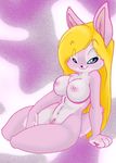  blonde_hair breasts female hair lagomorph natasha_cat nude pink pussy rabbit solo 