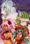  .hack//quantum 1boy 2girls armor bad_id bad_pixiv_id cat copyright_name flower hermit_(.hack//) long_hair maria_(.hack//) multiple_girls ponytail red_flower red_rose rose sakuya_(.hack//) tobias_(.hack//) twintails 